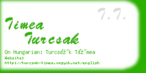 timea turcsak business card